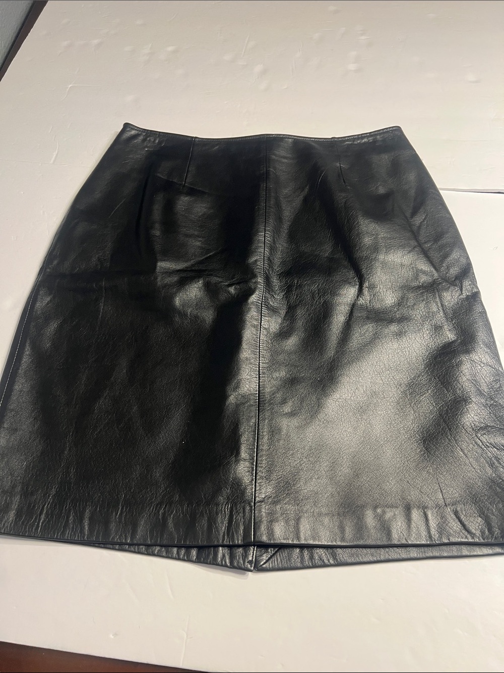 Apostrophe Black Faux Leather Mini Skirt